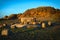 Ceremonial Table and the Rock of the Puma on Isla del Sol in Lake Titicaca, Bolivia