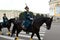 The ceremony of divorce of horse and foot guards of the Presidential Regiment on the Cathedral Square of the Moscow Kremlin