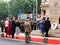 The ceremony at the Equestrian statue o f King Carol I in Bucharest on the occasion of the Royal Day