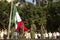 Ceremony of honors to mexican flag