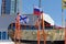 Ceremony of launching a replica of the ancient Russian ship of Tsar Peter I Poltava in Historical Shipyard