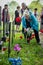 The ceremony at the mass grave in the village of Kaluga region (Russia) on 8 may 2016.