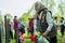 The ceremony at the mass grave in the village of Kaluga region (Russia) on 8 may 2016.