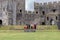 A ceremony at the medieval fortress in north-west Wales - Caernarfon Castle