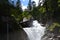 Cerisey waterfall near Cauterets and Pont d`Espagne, Hautes-PyrÃ©nÃ©es, France.