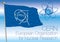 Cern Laboratory organization flag, European Organization for Nuclear Research