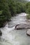 Cerna mountain river in springtime, Herculane, Romania