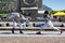 CERNOBBIO, ITALY - JUNE 16, 2019: Kid fencers fencing and practicing with sword