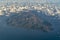 Cerralvo island baja california sur mexico aerial panorama