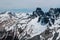 Cerro Castillio mountain national park in Chile, Aysen, Ptagonia