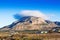 Cerro Jabalcon mount and Lenticular cloud. Spain