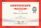 Certificate of Achievement template in modern theme