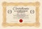 Certificate, achievements luxury award template