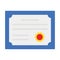 Certificate, certification Vector Icon which can easily modify