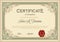 Certificate of Completion Vintage Floral Frame.