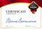 Certificate luxury template award. Vector business diploma with seal stamp. Gift coupon