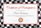 Certificate participation, diploma vector template