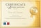 Certificate template for achievement, appreciation or completion