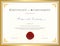 Certificate template for achievement, appreciation, completion o