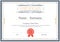 Certificate template flourishes elegant vector