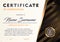 Certificate template luxury and diploma style