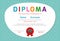 Certificates kindergarten and elementary, Preschool Kids Diploma certificate background design template.