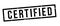 Certified Banner Stamp on white Background