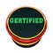 Certified button icon