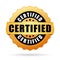 Certified gold seal icon