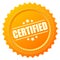 Certified gold seal icon