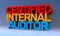 Certified internal auditor on blue