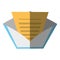 Certified mail envelope isolated icon