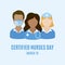 Certified Nurses Day vector