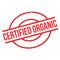 Certified Organic rubber stamp