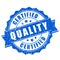 Certified quality vector stamp