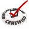 Certified Ring Word Check Mark Box Approved License Symbol