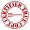 Certified True Copy Red Stamp Effect