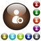 Certified user color glass buttons