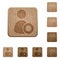 Certified user wooden buttons