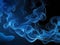 Cerulean Dreams: Enigmatic Blue Smoke Background