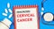 Cervical cancer. The inscription of the text of the diagnosis on the form in the medical folder.