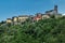 Ceserana and the medieval fortress, Garfagnana, Tuscany, Italy