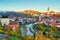 Cesky Krumlov, Czech Republic In the autumn, the morning light makes this city beautiful