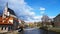 Cesky Krumlov Czech Republic with the Church of St. Vitus in the background