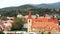 Cesky Krumlov, Czech Republic. Monasteries in Cityscape. The Large Complex Of The Monastery Of The Order Of The Knights