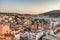 Cesme cityscape at Aegean sea coast, Turkey