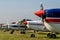 Cessna 152s Tied Down and Parked at Private Airfield