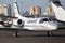 Cessna 550B Citation Bravo business aircraft running on the runway