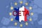 CETA - comprehensive economic and trade agreement on Euro Union and France map