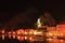 Cetina river in Omis in Croatia at Night